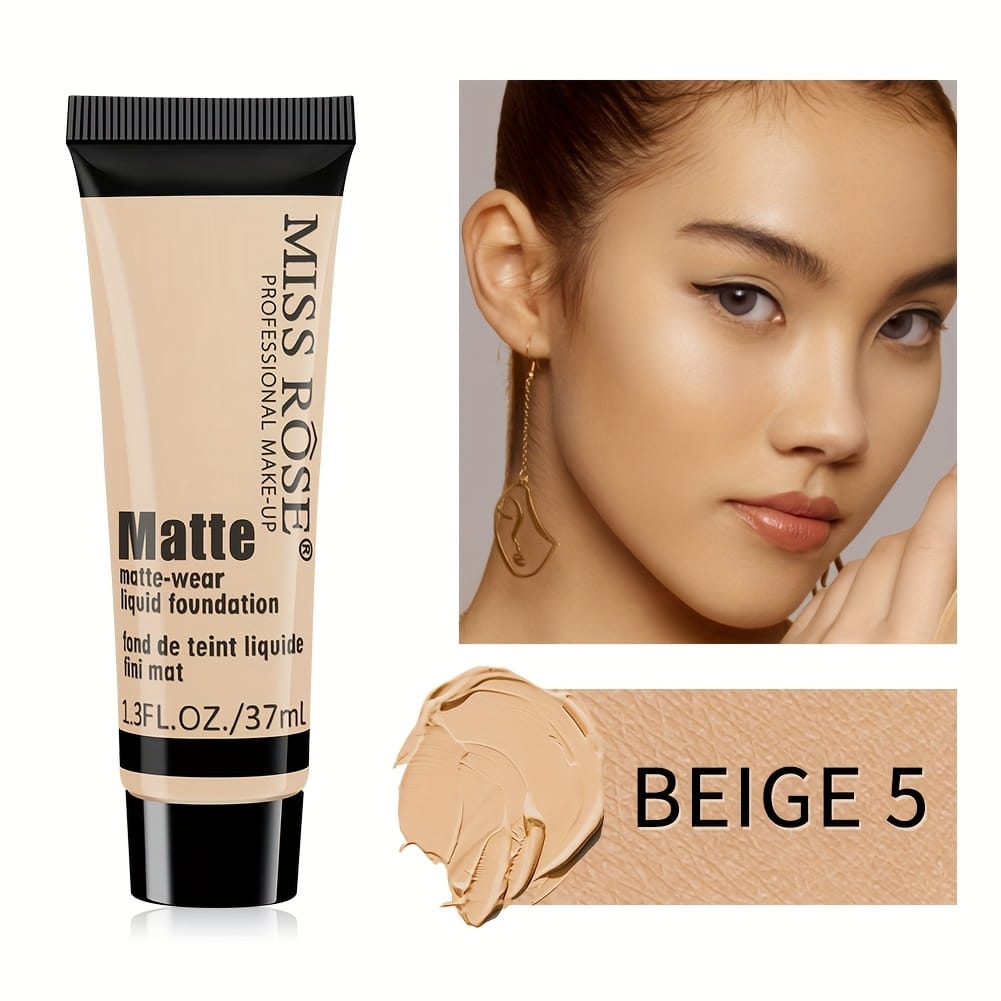 KissICON Beige-5 Missrose Flawless Matte Full Coverage Waterproof