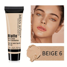 KissICON Beige 6 Missrose Flawless Matte Full Coverage Waterproof