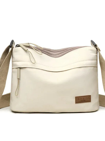 KissICON Beige Crossbody – Alta Capacidade Com