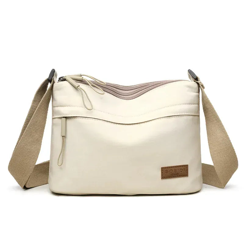 KissICON Beige Crossbody – Alta Capacidade Com