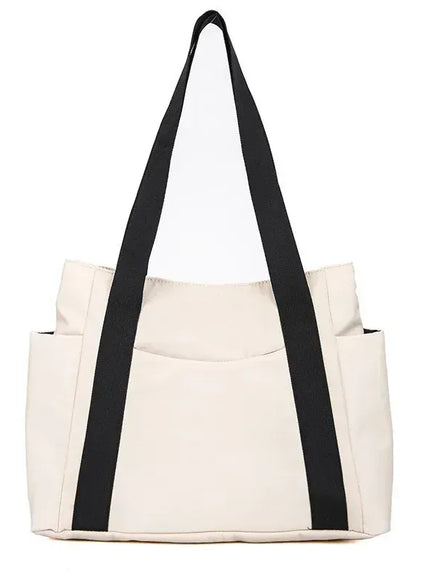 KissICON Beige Grande Capacidade Para Mulheres Nylon Dur