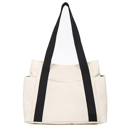 KissICON Beige Grande Capacidade Para Mulheres Nylon Dur