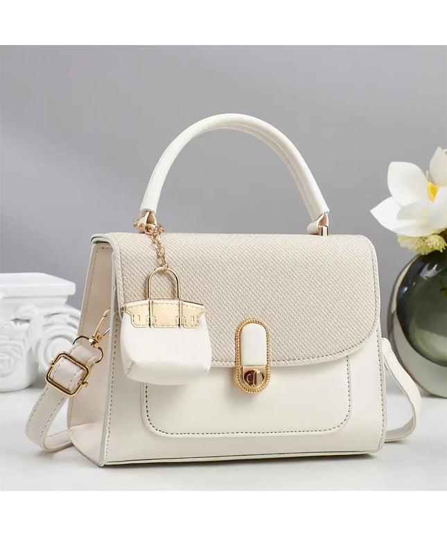 KissICON Beige Handbags Shoulder Crossbody – Fashionable Designer Travel
