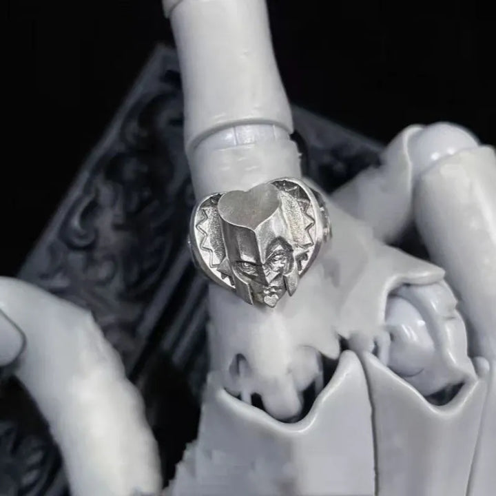 Anime JOJO Diamond is Unbreak Higashikata Josuke Crazy Diamond Cosplay Ring Unisex Opening Adjustable Ring Jewelry Accessory