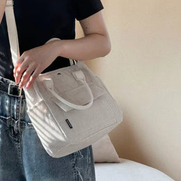 KissICON Beige Tote – Veludo Cotel Lav