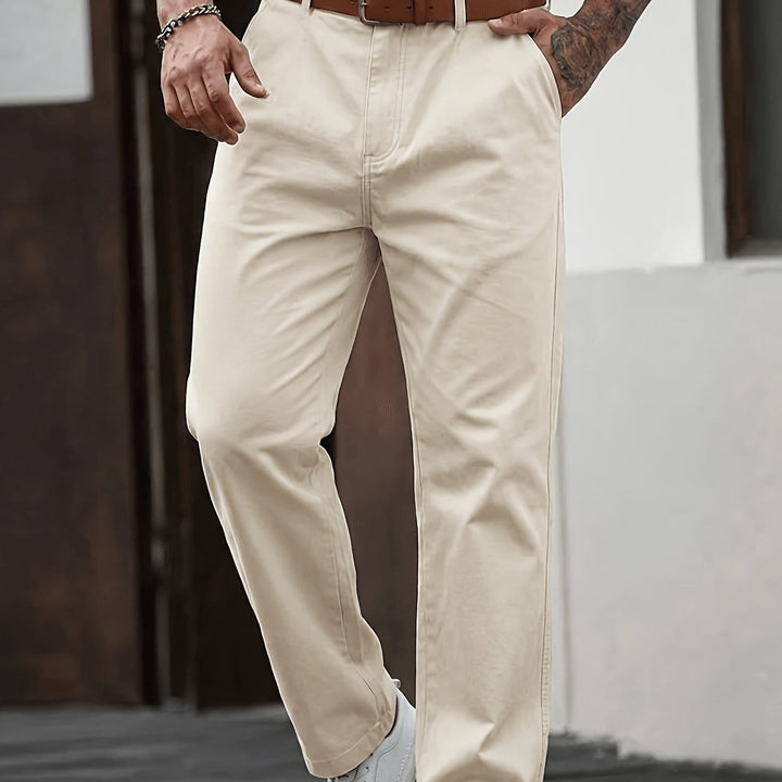 Chic Summer Twill Business Casual Fashion Trousers