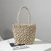 KissICON Beige Women's Handbag – Woven Hollow Shoulder