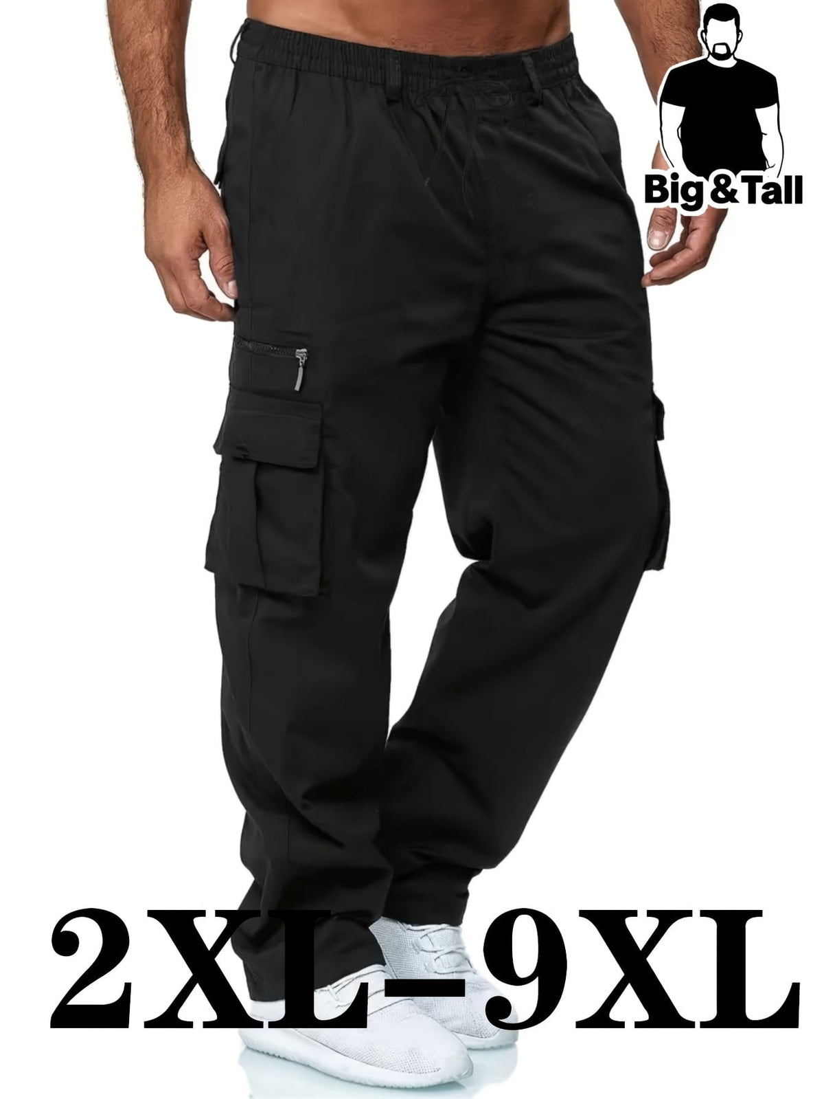 KissICON Big  Tall Mens Comfortable Work Pants