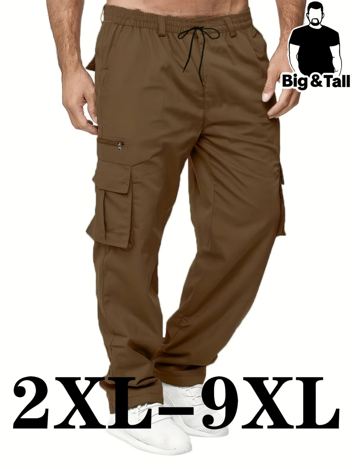 KissICON Big  Tall Mens Comfortable Work Pants