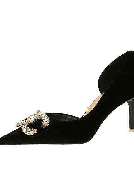 KissICON BIGTREE Party Pumps 7cm Thin High Heels Western