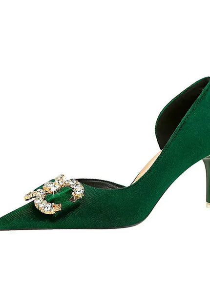 KissICON BIGTREE Party Pumps 7cm Thin High Heels Western