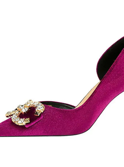 KissICON BIGTREE Party Pumps 7cm Thin High Heels Western