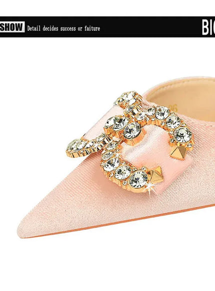 KissICON BIGTREE Party Pumps 7cm Thin High Heels Western