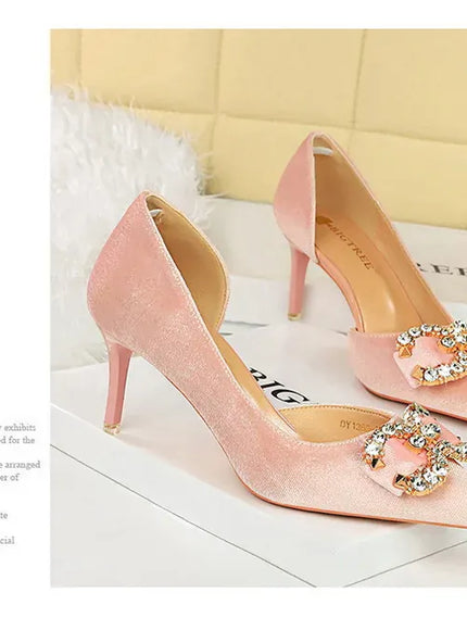 KissICON BIGTREE Party Pumps 7cm Thin High Heels Western