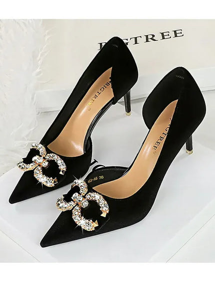 KissICON BIGTREE Party Pumps 7cm Thin High Heels Western