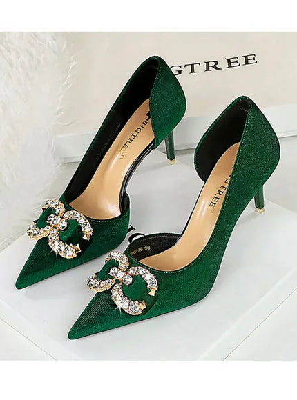 KissICON BIGTREE Party Pumps 7cm Thin High Heels Western