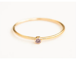 KissICON Birthstone Ring 14K gold filled Knuckle Ring Boho Gold Jewelry Anillos Mujer Minimalistic Stacking Bohemian Ring for Women