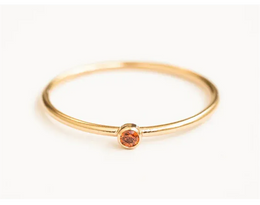 KissICON Birthstone Ring 14K gold filled Knuckle Ring Boho Gold Jewelry Anillos Mujer Minimalistic Stacking Bohemian Ring for Women