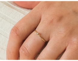 KissICON Birthstone Ring 14K gold filled Knuckle Ring Boho Gold Jewelry Anillos Mujer Minimalistic Stacking Bohemian Ring for Women