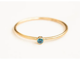 KissICON Birthstone Ring 14K gold filled Knuckle Ring Boho Gold Jewelry Anillos Mujer Minimalistic Stacking Bohemian Ring for Women