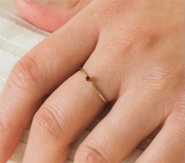 KissICON Birthstone Ring 14K gold filled Knuckle Ring Boho Gold Jewelry Anillos Mujer Minimalistic Stacking Bohemian Ring for Women