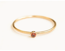 KissICON Birthstone Ring 14K gold filled Knuckle Ring Boho Gold Jewelry Anillos Mujer Minimalistic Stacking Bohemian Ring for Women