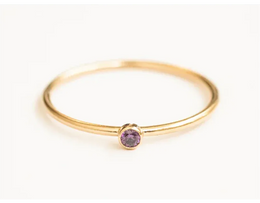 KissICON Birthstone Ring 14K gold filled Knuckle Ring Boho Gold Jewelry Anillos Mujer Minimalistic Stacking Bohemian Ring for Women