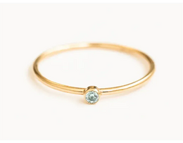 KissICON Birthstone Ring 14K gold filled Knuckle Ring Boho Gold Jewelry Anillos Mujer Minimalistic Stacking Bohemian Ring for Women
