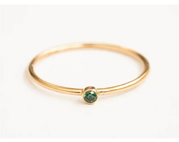 KissICON Birthstone Ring 14K gold filled Knuckle Ring Boho Gold Jewelry Anillos Mujer Minimalistic Stacking Bohemian Ring for Women