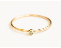 KissICON Birthstone Ring 14K gold filled Knuckle Ring Boho Gold Jewelry Anillos Mujer Minimalistic Stacking Bohemian Ring for Women