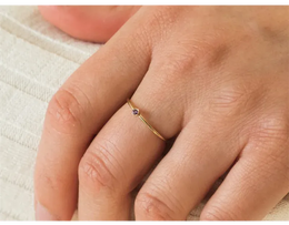 KissICON Birthstone Ring 14K gold filled Knuckle Ring Boho Gold Jewelry Anillos Mujer Minimalistic Stacking Bohemian Ring for Women