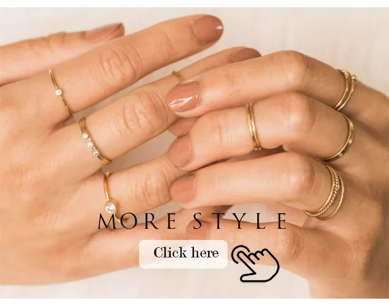 KissICON Birthstone Ring 14K gold filled Knuckle Ring Boho Gold Jewelry Anillos Mujer Minimalistic Stacking Bohemian Ring for Women
