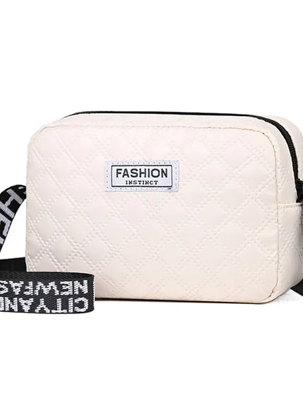 KissICON BJ1463white Women's Shoulder Plain Adjustable Crossbody – Strap