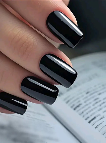 KissICON BKuL KissIcon Artificial Press On Nails Dark Brown Tips