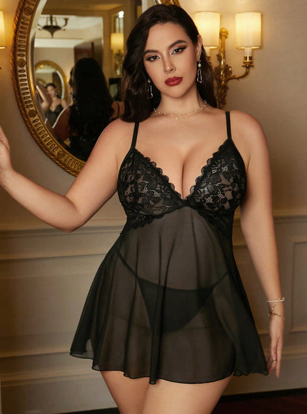 KissICON Black / 0XL Seduluxe Curve Women's Lace Strapless Dress –