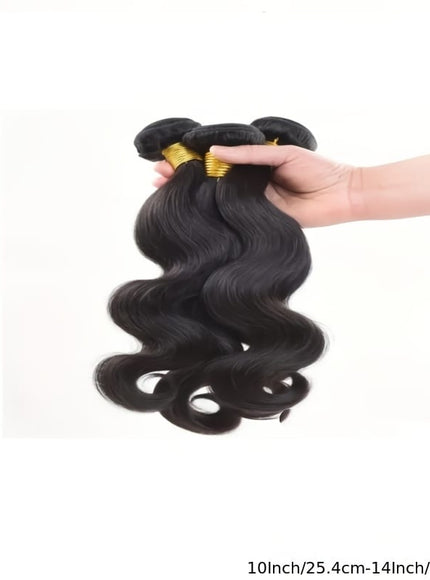 KissICON Black / 10 12 14 KissIcon Brazilian Body Wave Hair Bundles - Natural
