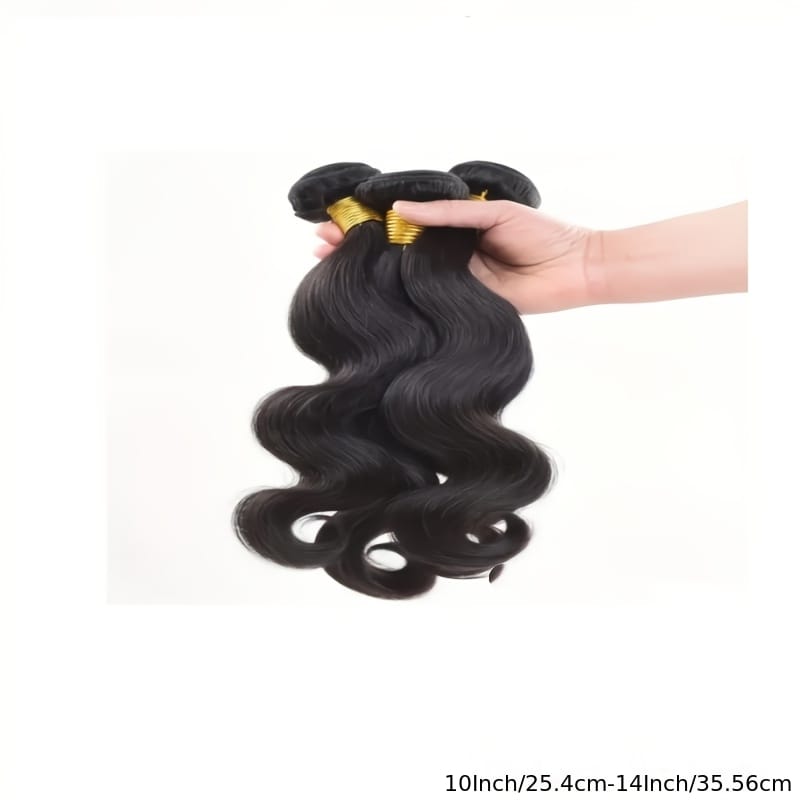 KissICON Black / 10 12 14 KissIcon Brazilian Body Wave Hair Bundles - Natural