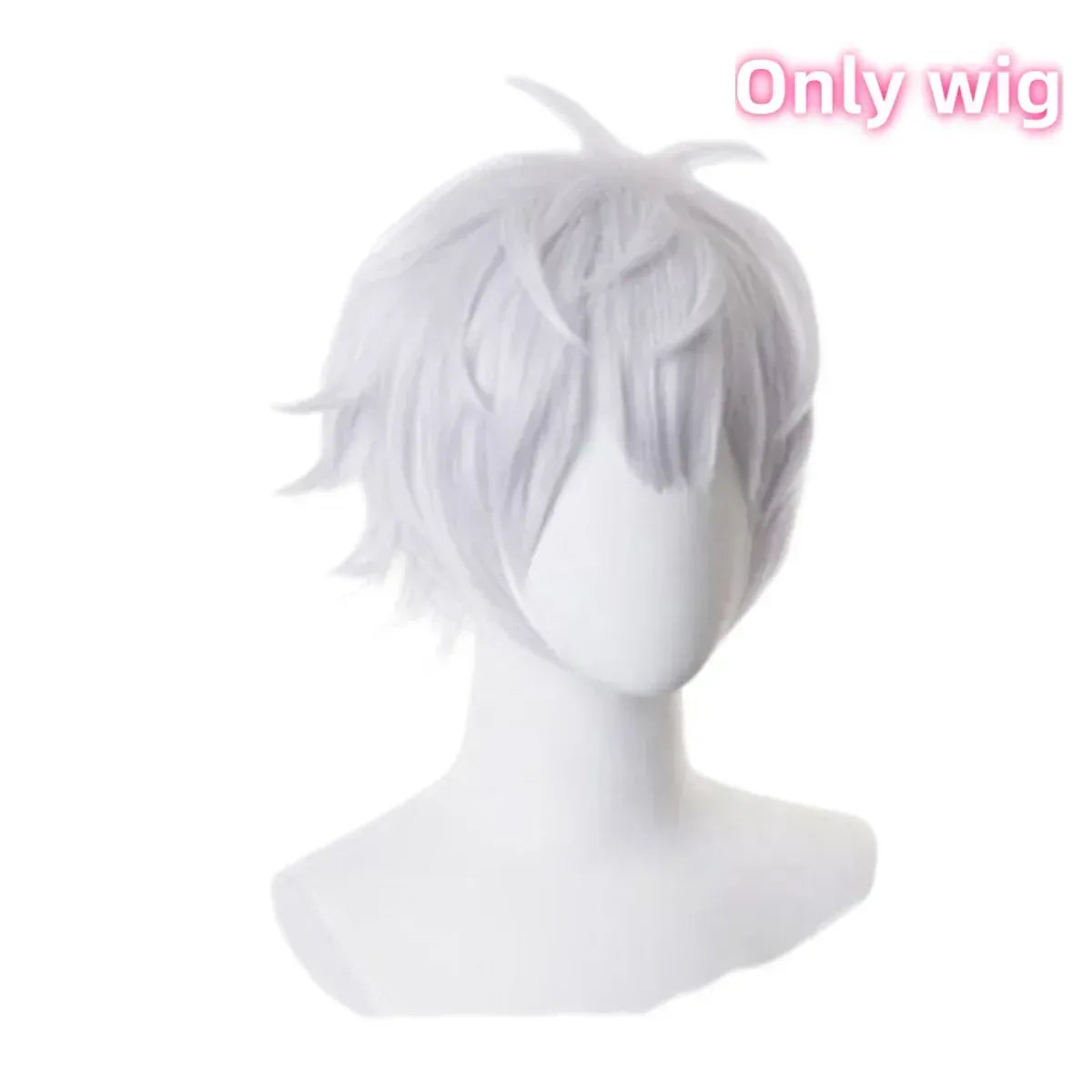 KissICON black / 110 Gojo Satoru Cosplay Costumes pour hommes, Anime  iforme de lycée, Perruque trempée, Costume d'Halloween, Vêtements pour adultes