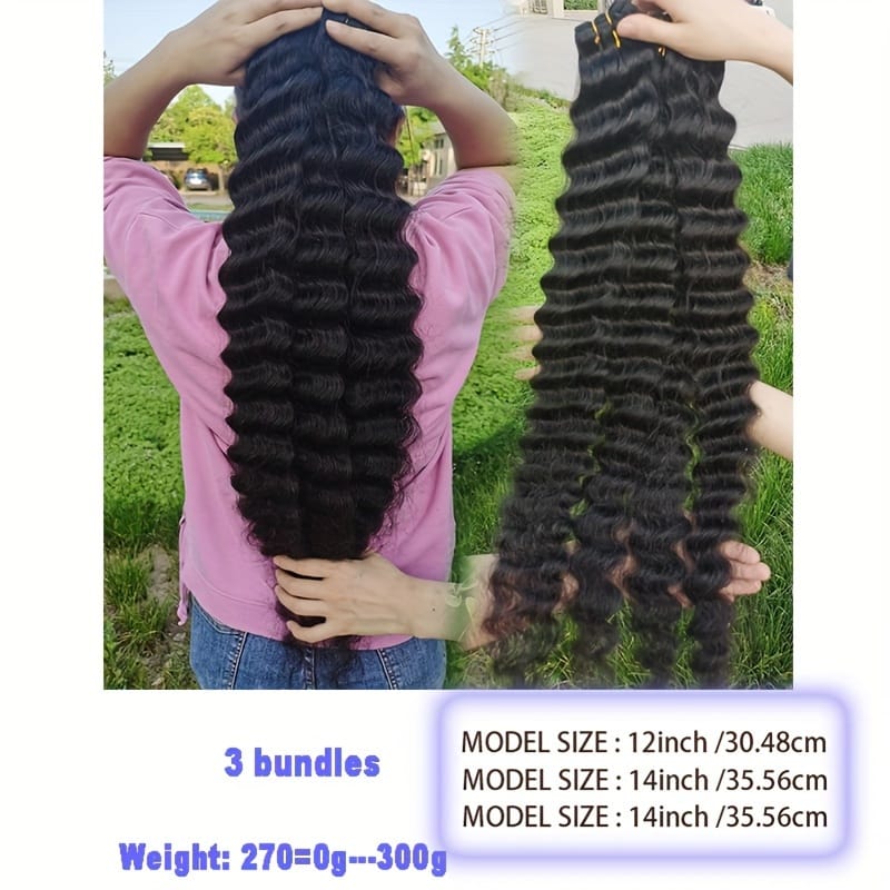 KissICON Black / 12 14 14 KissIcon Arietis Loose Deep Wave Bundles - Color
