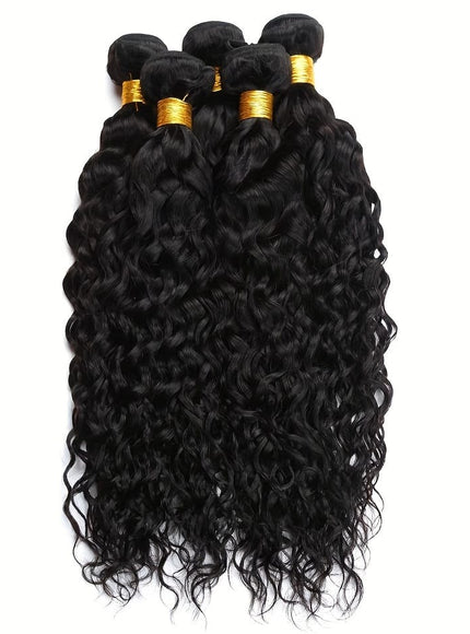 KissICON Black / 12 14 16 18 KissIcon Peruvian Water Wave 4Bundles DoubleWeft Extensions