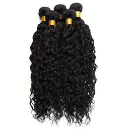 KissICON Black / 12 14 16 18 KissIcon Peruvian Water Wave 4Bundles DoubleWeft Extensions