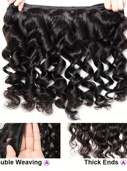 KissICON Black / 12 14 16 KissIcon Loose Wave Bundles - Virgin Hair 3