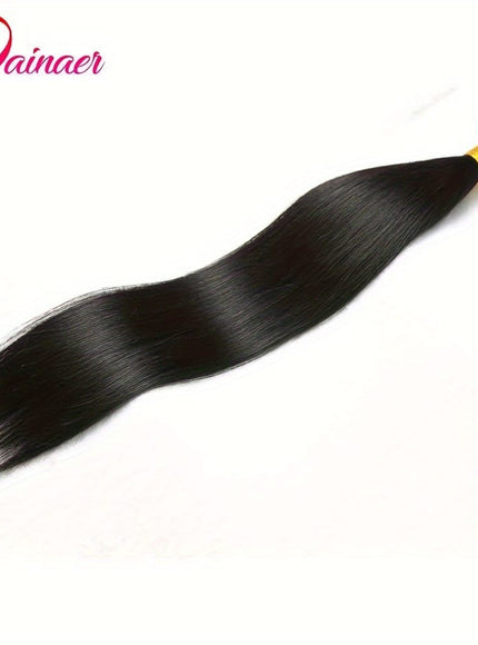 KissICON Black / 12inch KissIcon Brazilian Straight Hair Bundles 12-26in - Natural