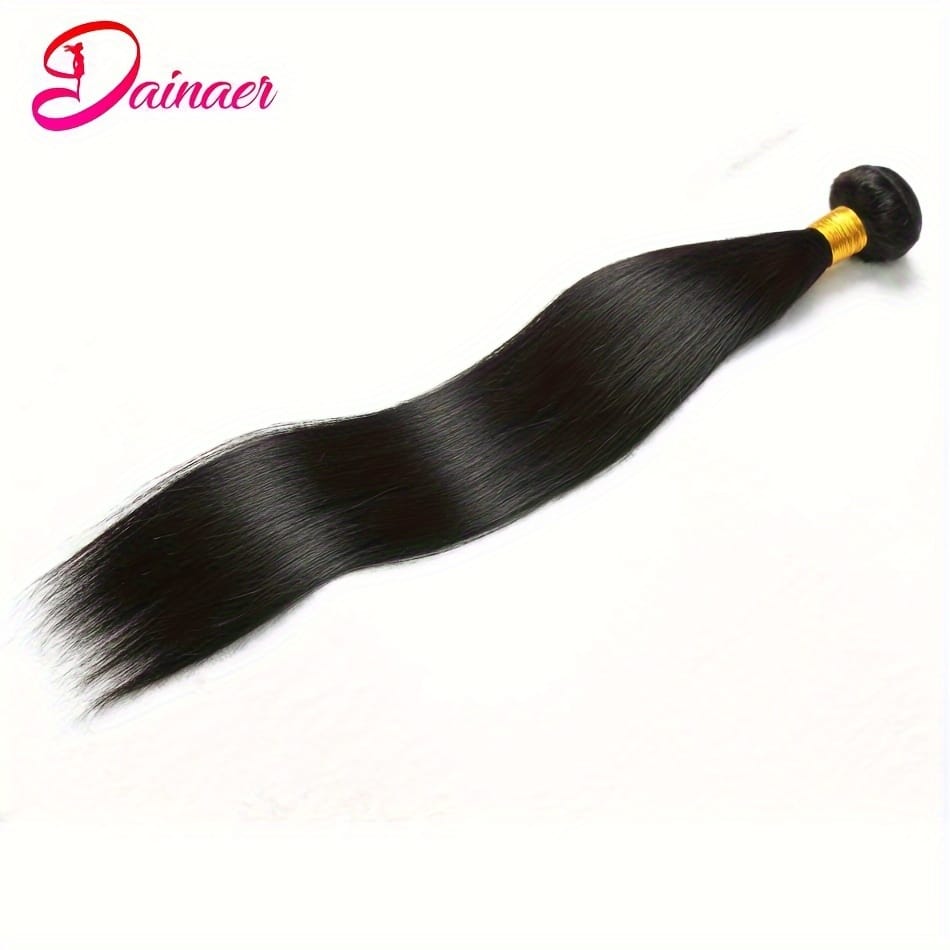 KissICON Black / 12inch KissIcon Brazilian Straight Hair Bundles 12-26in - Natural