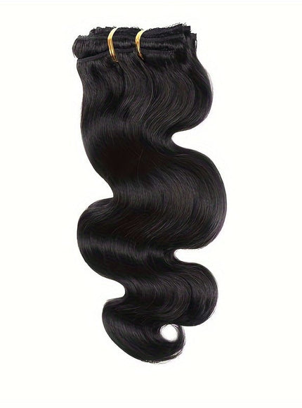 KissICON Black / 12inch KissIcon Remy Body Wave Clip In Hair Extensions