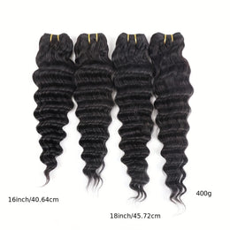 KissICON Black / 16 16 18 18 KissIcon Deep Wave Bundles 4Pcs Brazilian Hair -