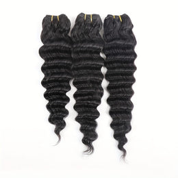 KissICON Black / 16 18 18 KissIcon Deep Wave Hair Bundles - Virgin Weaving