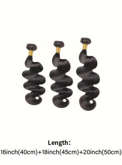 KissICON Black / 16 18 20 Inch KissIcon Brazilian Virgin Hair Extensions - 300G Body
