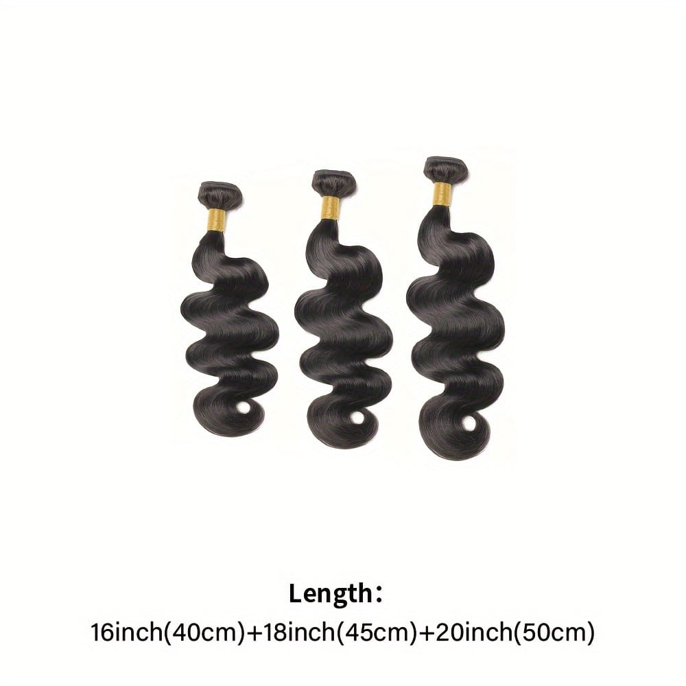 KissICON Black / 16 18 20 Inch KissIcon Brazilian Virgin Hair Extensions - 300G Body