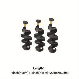 KissICON Black / 16 18 20 Inch KissIcon Brazilian Virgin Hair Extensions - 300G Body